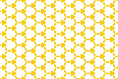 Seamless geometric pattern. In yellow, white colors.