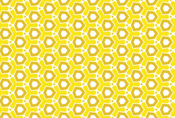 Seamless geometric pattern. In yellow, white colors. — ストック写真