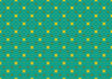 Kusursuz geometrik desen. Yeşil, sarı renkler.