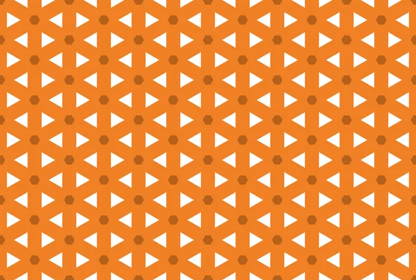 Nahtlose geometrische Muster. in orange, braun, weiß. — Stockfoto