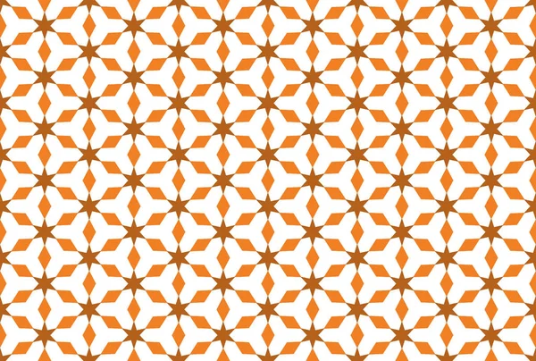 Padrão geométrico sem emenda. Em laranja, as cores marrons no branco bac — Fotografia de Stock