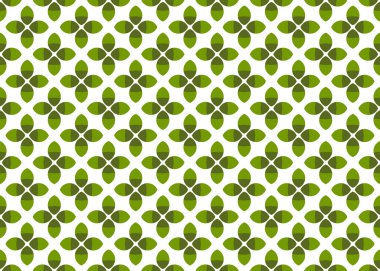 Seamless geometric pattern design illustration. In green, white 