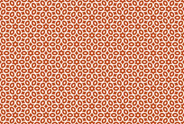 Seamless geometric pattern design illustration. In red, white co