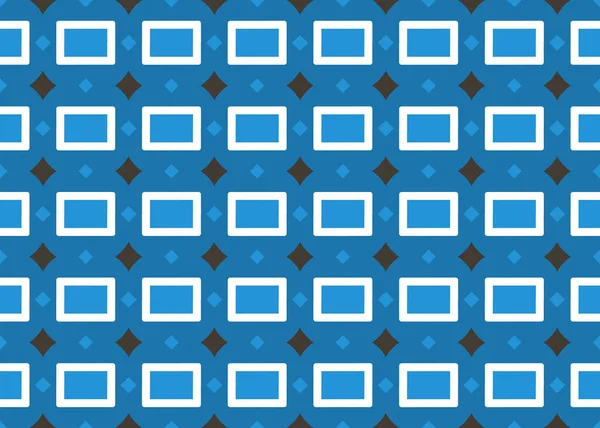 Nahtlose Darstellung geometrischer Muster. in blau, weiß, — Stockfoto