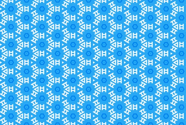 Illustration de motif géométrique sans couture. En bleu, blanc c — Photo