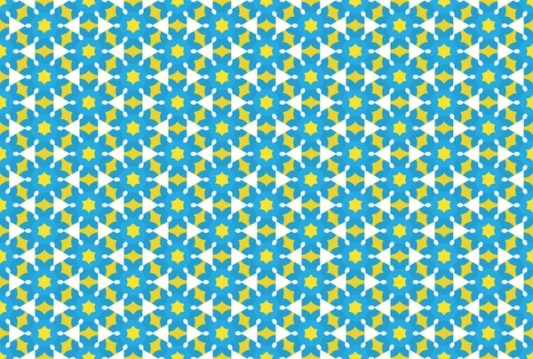 Illustration de motif géométrique sans couture. En bleu, jaune , — Photo