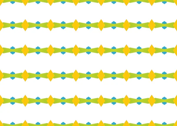 Nahtlose Darstellung geometrischer Muster. in grün, gelb — Stockfoto