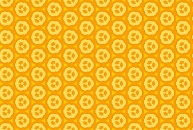 Kusursuz geometrik desenli tasarım çizimi. Sarı renkli..