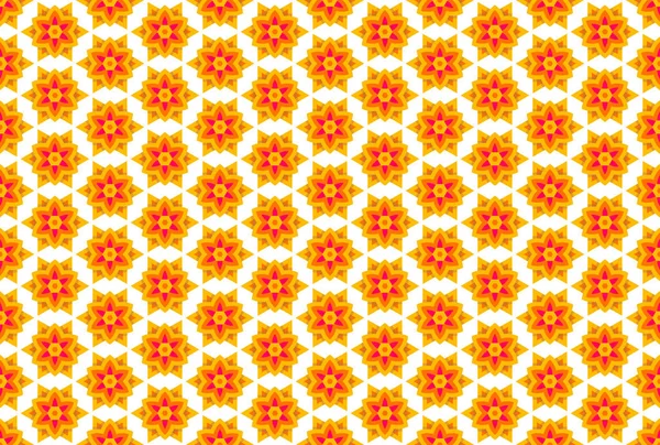 Ilustração de design de padrão geométrico sem costura. Em amarelo, orang — Fotografia de Stock