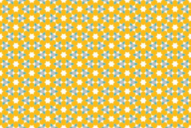 Kusursuz geometrik desenli tasarım çizimi. Turuncu, mavi,