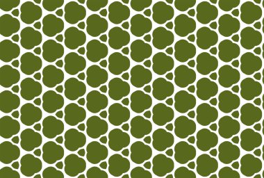 Kusursuz geometrik desenli tasarım çizimi. Yeşil, sarı