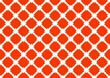 Seamless geometric pattern design illustration. In red, white co