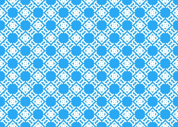 シームレスな幾何学模様のデザインイラスト。青、白c — ストック写真