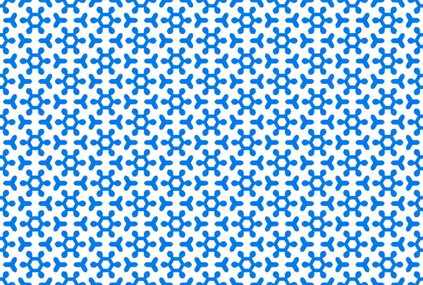 Ilustración de diseño de patrón geométrico sin costuras. En azul, blanco c —  Fotos de Stock
