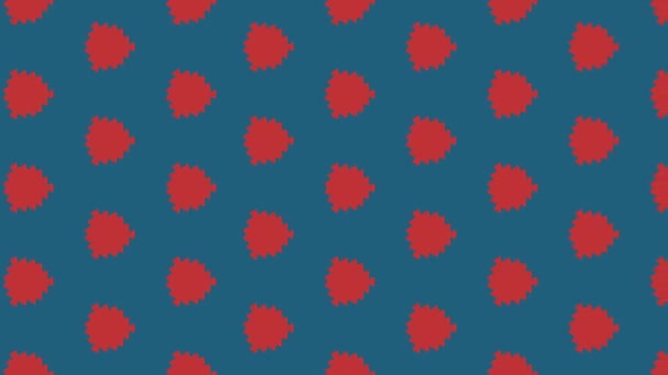 Modèle sans couture animé flottant sur le côté gauche .