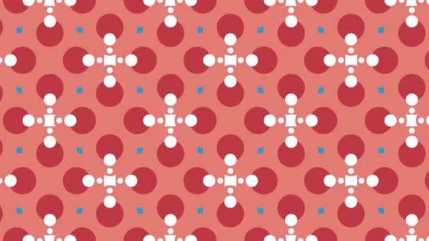 Animated Seamless Pattern Design Floating Left Side — Stock Video