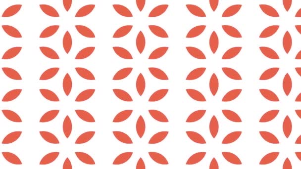 Animated Seamless Pattern Design Floating Left Side — Stock Video