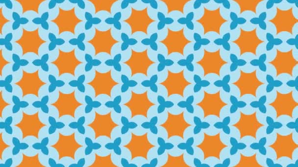 Modèle sans couture animé flottant sur le côté gauche .