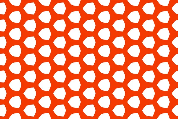 Ilustração de design de padrão geométrico sem costura. Em vermelho, co branco — Fotografia de Stock