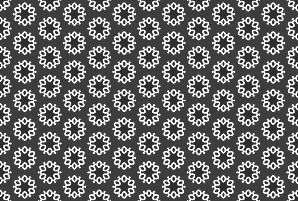 Seamless geometric pattern design illustration. In black, white — Stock Photo, Image