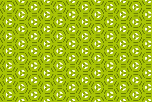 Nahtlose Darstellung geometrischer Muster. in grün, weiß — Stockfoto