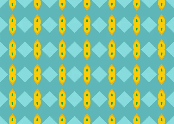 Sömlös geometrisk mönster design illustration. I blått, grönt, — Stockfoto