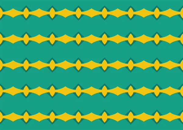 Ilustração de design de padrão geométrico sem costura. Em verde, amarelo — Fotografia de Stock
