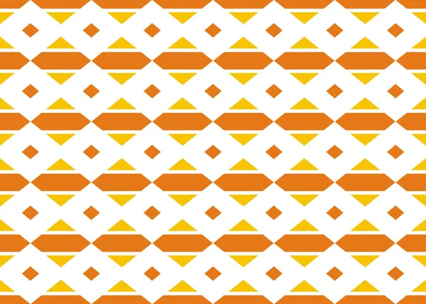 Безшовна геометрична ілюстрація дизайну візерунка. У жовтому, оранжевому — стокове фото