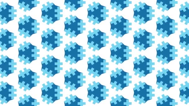 Modèle sans couture animé flottant sur le côté gauche .