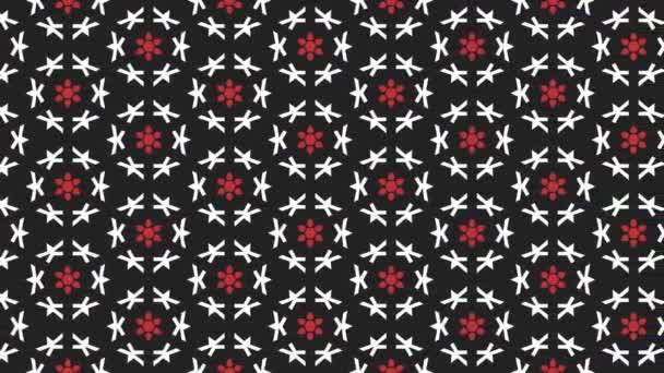 Animated Seamless Pattern Design Floating Left Side — Stock Video