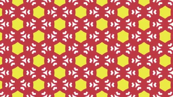 Animated Seamless Pattern Design Floating Left Side — Stock Video