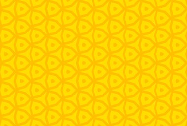 Sarı renklerde kusursuz geometrik desen tasarımı çizimi.