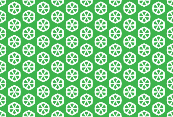 Безшовна геометрична ілюстрація дизайну візерунка. У зеленому, білому — стокове фото