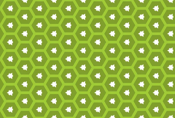 Seamless Geometric Pattern Design Illustration Green White Colors — Stok fotoğraf