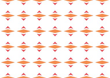 Seamless geometric pattern design illustration. In red, orange c