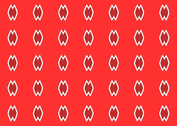 Seamless geometric pattern design illustration. In red, white co — Stok fotoğraf