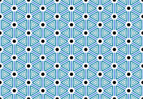 水彩シームレス幾何学模様のデザインイラスト。バックパック — ストック写真