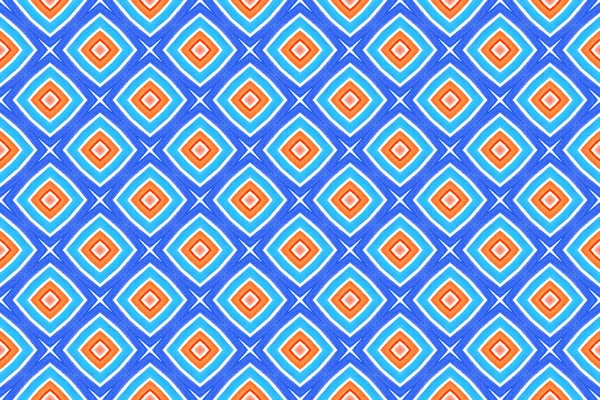 Aquarelle motif géométrique sans couture illustration de conception. Saumon — Photo