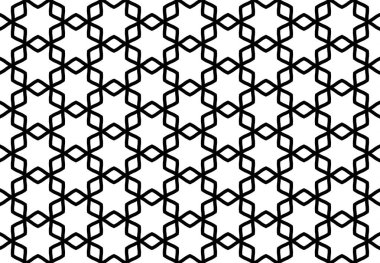Kusursuz geometrik desenli tasarım çizimi. Arkaplan metni
