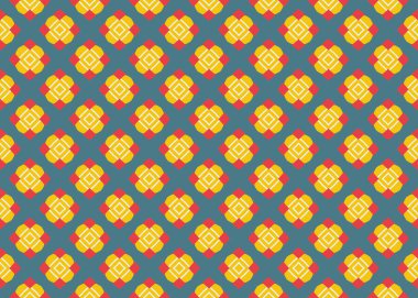 Kusursuz geometrik desenli tasarım çizimi. Arkaplan metni