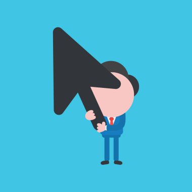 Meçhul işadamı karakter kavramı illüstrasyon vektör ho