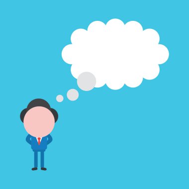 Vektör illüstrasyon kavramı meçhul işadamı karakter th