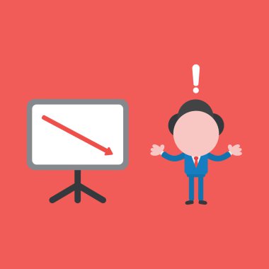 Vektör illüstrasyon kavramı meçhul işadamı karakter wi