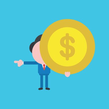 Meçhul işadamı karakter kavramı illüstrasyon vektör ho