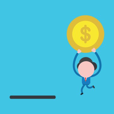 Meçhul işadamı karakter kavramı illüstrasyon vektör ho