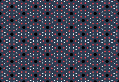 Kusursuz geometrik desenli tasarım çizimi. Arkaplan metni