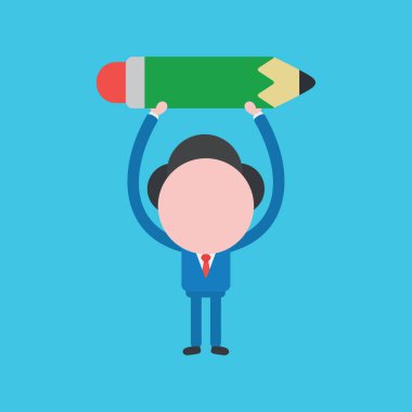 Vektör illüstrasyon konsepti iş adamı karakteri dayanıyor 