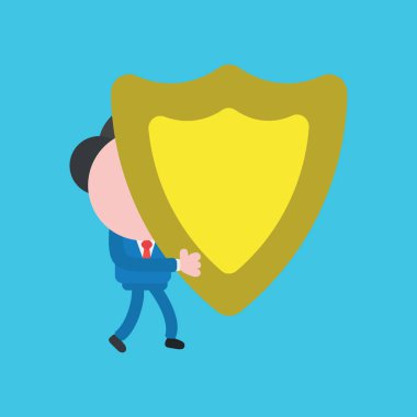 İş adamı karakteri yürüyüşünün vektör çizimi ve