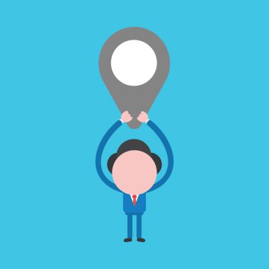 Vektör illüstrasyon konsepti iş adamı karakteri dayanıyor 