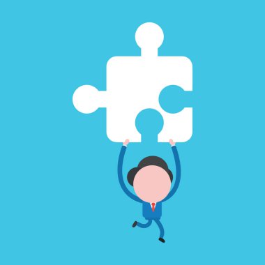 Vektör illüstrasyon konsepti iş adamı karakteri çalışma ve